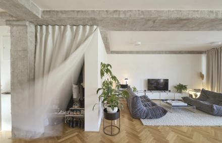 Cải Tạo Căn Hộ 101m2: T&aacute;o Bạo Ph&aacute; Bỏ Mọi V&aacute;ch Ngăn, Biến H&oacute;a Kh&ocirc;ng Gian Mở Kiểu "Loft" Đầy Tự Do