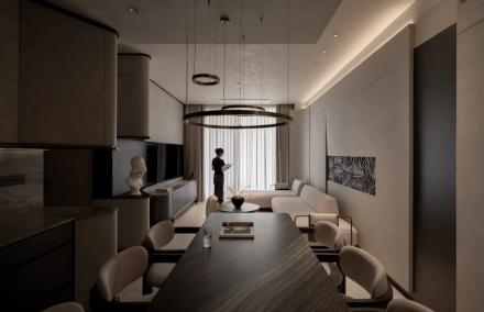 Căn Hộ 96m2 S&agrave;i G&ograve;n: Khi Bản Đồ S&agrave;i G&ograve;n Xưa Trở Th&agrave;nh "Linh Hồn" Của Kh&ocirc;ng Gian Indochine Đương Đại