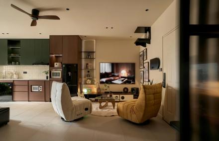 Cải Tạo Căn Hộ 70m2 Phong C&aacute;ch Mid-Century Modern: Ph&aacute; Bỏ Tường Ngăn, Đ&aacute;nh Thức Kh&ocirc;ng Gian Sống Cũ Kỹ