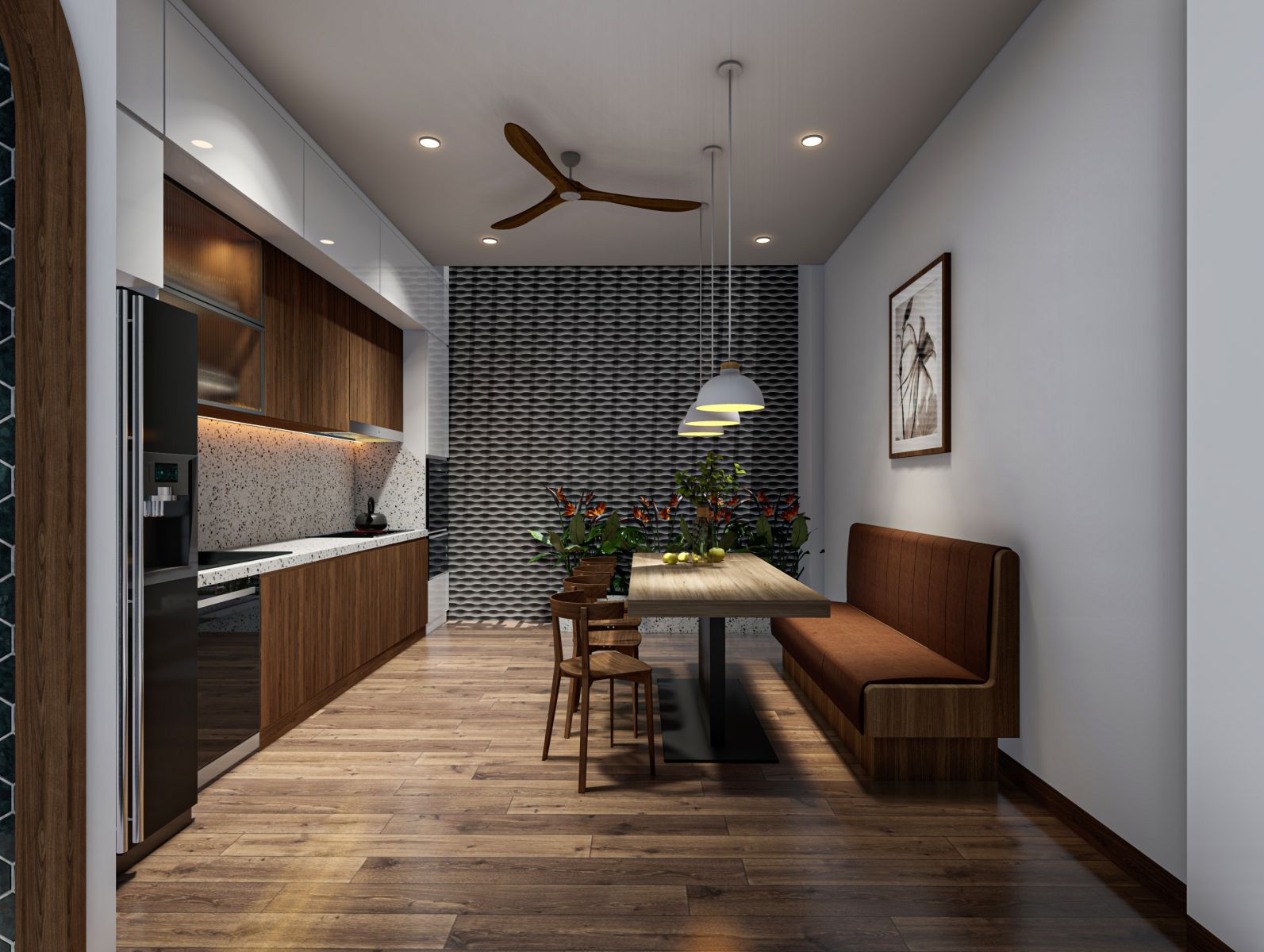 Nội thất tối giản công trình WINDY HOUSE với vật liệu gỗ ấm áp